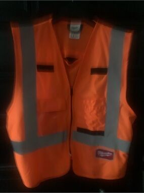 Milwaukee High-Visibility Orange Safety Vest